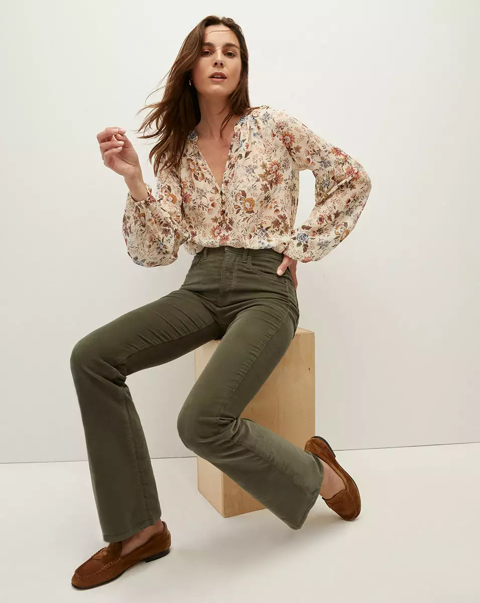 Veronica Beard Clarina Floral Silk-Georgette Top 1 Veronica Beard Clarina Floral Silk-Georgette Top