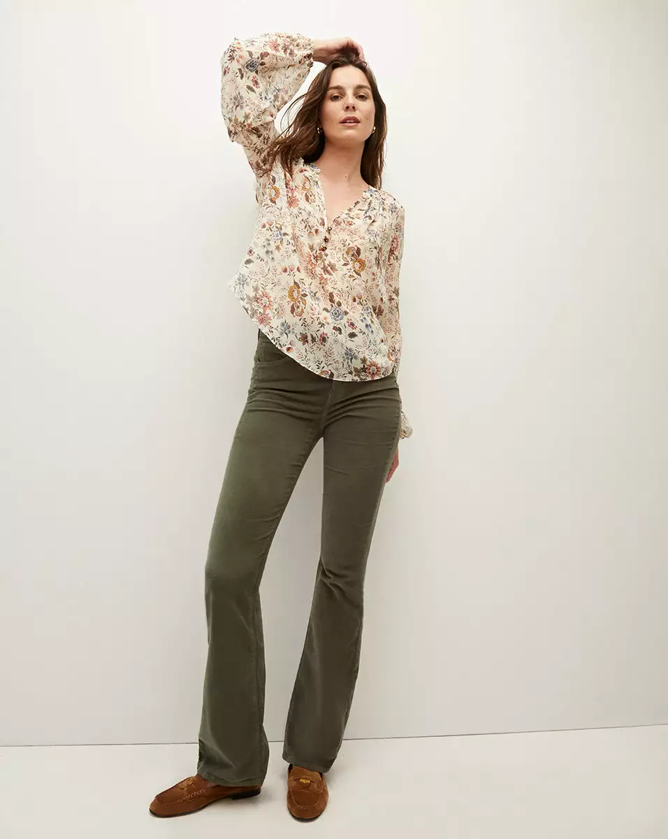 Veronica Beard Clarina Floral Silk-Georgette Top 4 Veronica Beard Clarina Floral Silk-Georgette Top - Image 4