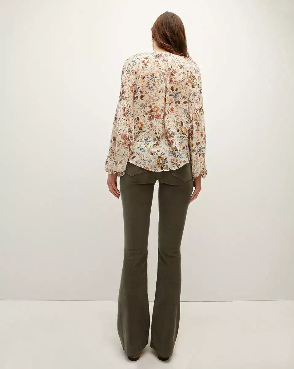 Veronica Beard Clarina Floral Silk-Georgette Top 5 Veronica Beard Clarina Floral Silk-Georgette Top - Image 5