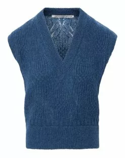 Veronica Beard Arida Knit Vest -Veronica Beard Sales 2023 2308KA1590229 BLUE 9bad3c85 d32a 450a bd35 aea9bf5798a5