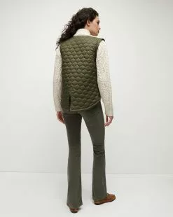 Veronica Beard Patra Mixed-Media Jacket -Veronica Beard Sales 2023 2308KA2290261 ARMY OATMEAL PRODUCT 04