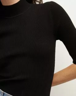 Veronica Beard Pernia Knit Pullover 13 Veronica Beard Pernia Knit Pullover -Veronica Beard Sales 2023 2308KS1290259 BLK PRODUCT 03