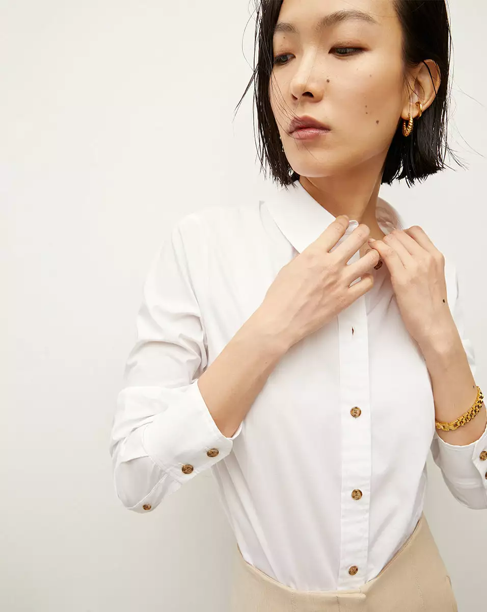 Veronica Beard Libby Poplin Button-Down Shirt 3 Veronica Beard Libby Poplin Button-Down Shirt - Image 3