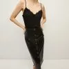 Veronica Beard Barrie Vegan Leather Skirt 11 Veronica Beard Barrie Vegan Leather Skirt -Veronica Beard Sales 2023 2308LT5130342 BLACK PRODUCT 01