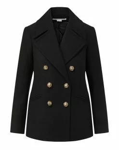Veronica Beard Amira Wool-Blend Dickey Coat -Veronica Beard Sales 2023 2308OW02470261 BLACK