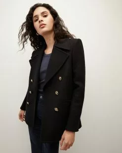 Veronica Beard Amira Wool-Blend Dickey Coat -Veronica Beard Sales 2023 2308OW02470261 BLK PRODUCT 02