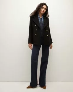 Veronica Beard Amira Wool-Blend Dickey Coat -Veronica Beard Sales 2023 2308OW02470261 BLK PRODUCT 06