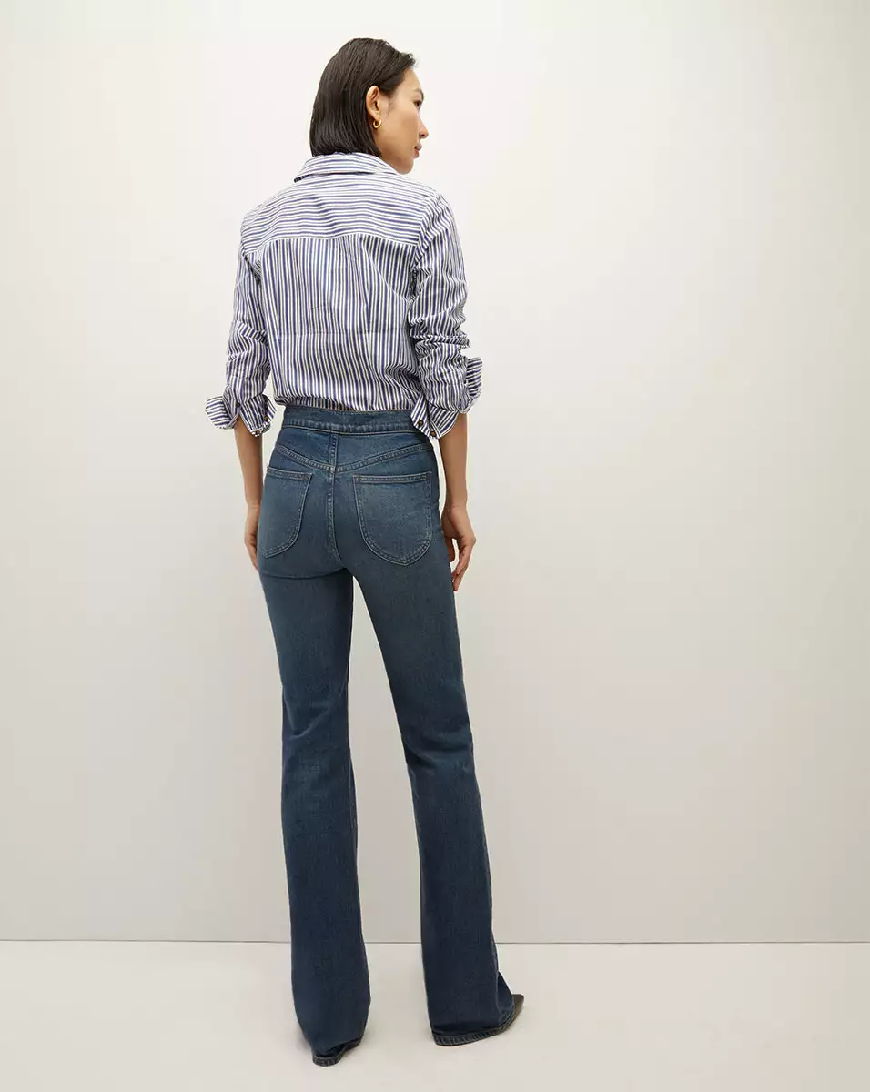 Veronica Beard Libby Striped Poplin Button-Down Shirt 4 Veronica Beard Libby Striped Poplin Button-Down Shirt - Image 4