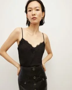 Veronica Beard Ciarlo Lace-Trim Top