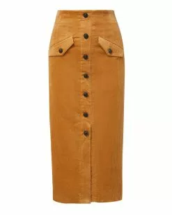 Veronica Beard Barrie Corduroy Skirt -Veronica Beard Sales 2023 2308SU4030342 KHAKI 47f1ffab 11b8 417c ad2b 86f88e273c9f