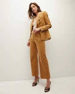Veronica Beard Dova Corduroy Pant 7 Veronica Beard Dova Corduroy Pant -Veronica Beard Sales 2023 2308SU406449 KHAKI PRODUCT 01