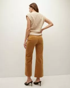 Veronica Beard Dova Corduroy Pant 8 Veronica Beard Dova Corduroy Pant -Veronica Beard Sales 2023 2308SU406449 KHAKI PRODUCT 04