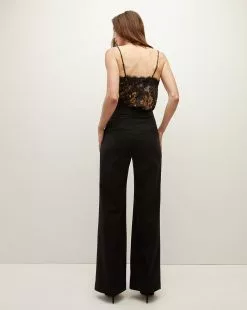 Veronica Beard Ollie Wide-Leg Pant -Veronica Beard Sales 2023 2308SU5660385 BLK PRODUCT 03