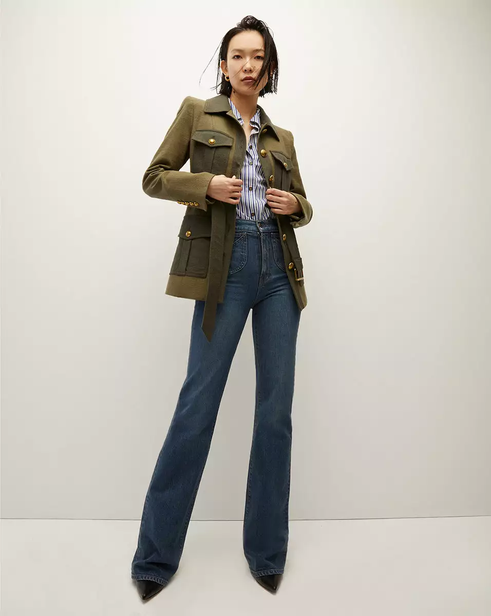 Veronica Beard Libby Striped Poplin Button-Down Shirt 5 Veronica Beard Libby Striped Poplin Button-Down Shirt - Image 5