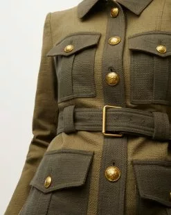 Veronica Beard Sonoma Jacket -Veronica Beard Sales 2023 2308TW4610518 ARMY LODEN PRODUCT 03