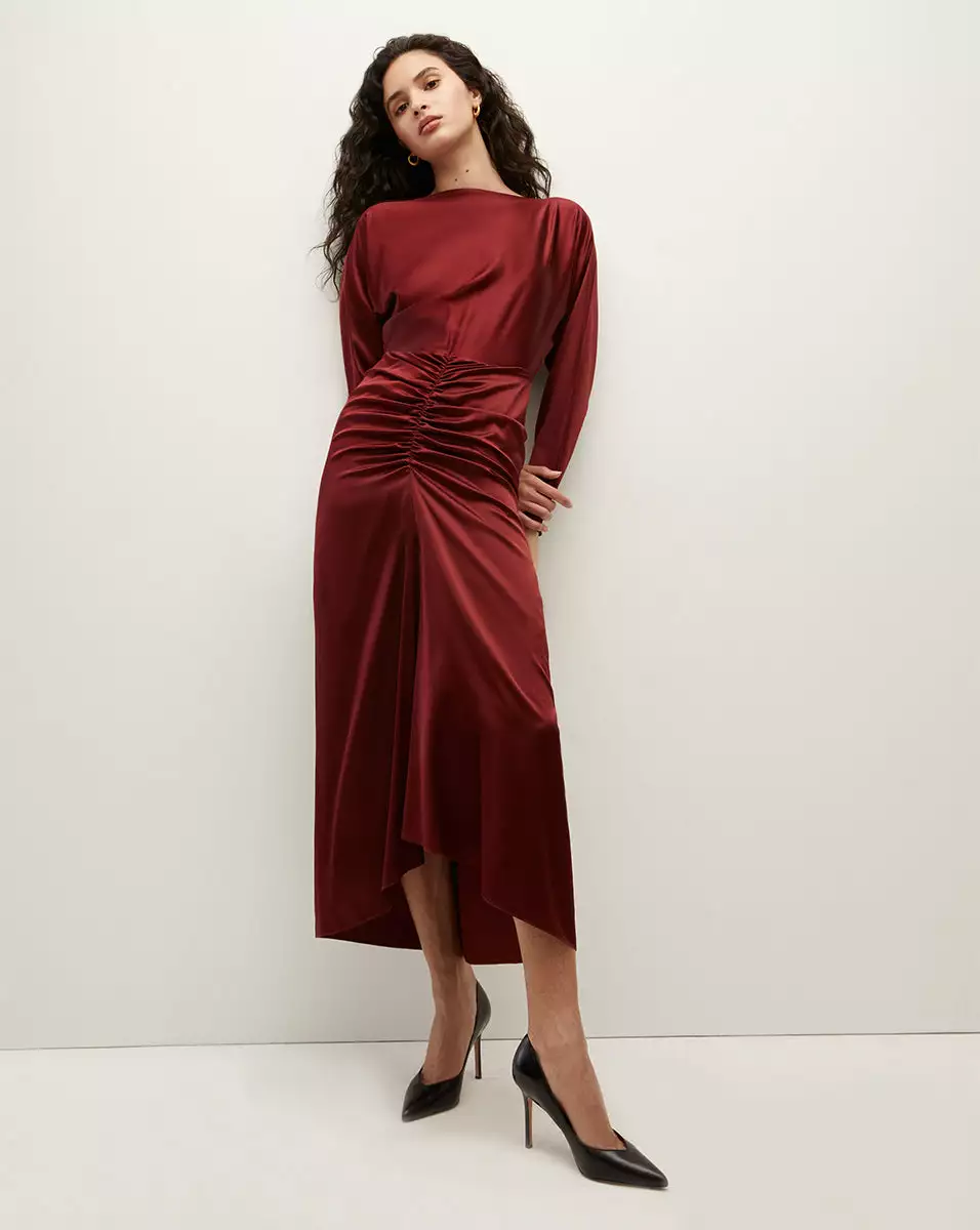 Veronica Beard Sabri Stretch-Silk Charmeuse Dress 2 Veronica Beard Sabri Stretch-Silk Charmeuse Dress - Image 2