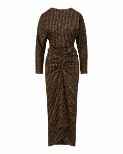 Veronica Beard Sabri Stirrup-Print Dress -Veronica Beard Sales 2023 2309FL2820725 NAVYMULTI