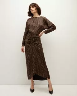 Veronica Beard Sabri Stirrup-Print Dress -Veronica Beard Sales 2023 2309FL2820725 NAVYMULTI PRODUCT 03