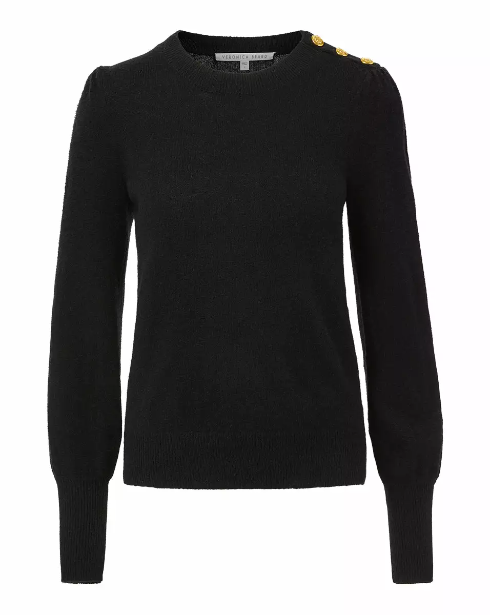 Veronica Beard Nelia Cashmere Pullover | Button Accent 5 Veronica Beard Nelia Cashmere Pullover | Button Accent - Image 5