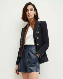 Veronica Beard Tihany Lambswool Knit Dickey 6 Veronica Beard Tihany Lambswool Knit Dickey -Veronica Beard Sales 2023 2309KA2050232 DARKOCHRE PRODUCT 02