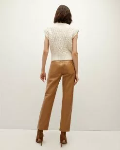 Veronica Beard Holton Lambswool Knit Vest -Veronica Beard Sales 2023 2309KA2090236 OFFWHITE PRODUCT 04