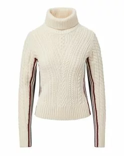 Veronica Beard Maril Lambswool Turtleneck -Veronica Beard Sales 2023 2309KA2090239 OFFWHITE