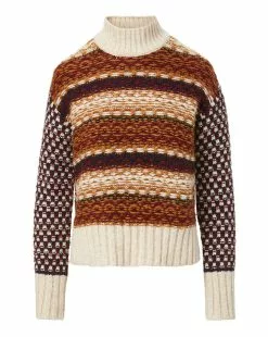 Veronica Beard Clary Alpaca-Blend Sweater -Veronica Beard Sales 2023 2309KA2690233 MULTI