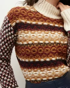 Veronica Beard Clary Alpaca-Blend Sweater -Veronica Beard Sales 2023 2309KA2690233 MULTI PRODUCT 03