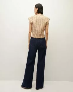 Veronica Beard Dutton Herringbone Knit Vest 8 Veronica Beard Dutton Herringbone Knit Vest -Veronica Beard Sales 2023 2309KA2790238 CAMEL PRODUCT 04