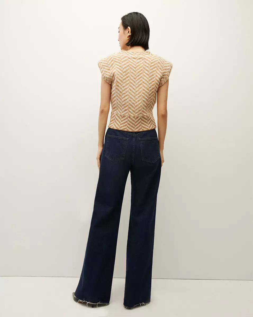 Veronica Beard Dutton Herringbone Knit Vest 4 Veronica Beard Dutton Herringbone Knit Vest - Image 4