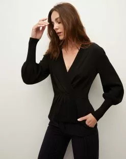 Veronica Beard Tabisa Wrap Pullover