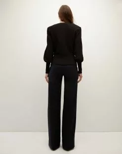 Veronica Beard Tabisa Wrap Pullover -Veronica Beard Sales 2023 2309KS1290258 BLK PRODUCT 04