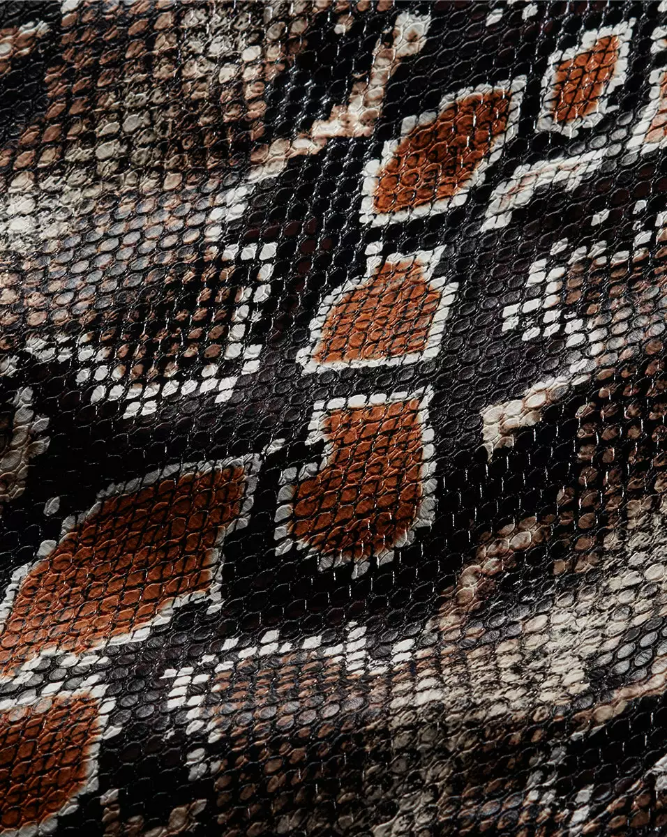 Veronica Beard Kaliyah Python Vegan Leather Skirt 4 Veronica Beard Kaliyah Python Vegan Leather Skirt - Image 4