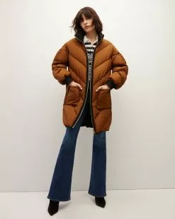 Veronica Beard Shanna Reversible Puffer 10 Veronica Beard Shanna Reversible Puffer -Veronica Beard Sales 2023 2309OW707241 BLK DARKOCHRE PRODUCT 04