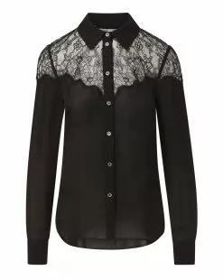 Veronica Beard Greer Lace Button-Down Top 11 Veronica Beard Greer Lace Button-Down Top -Veronica Beard Sales 2023 2309SD1940590 BLACK