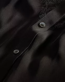 Veronica Beard Greer Lace Button-Down Top 9 Veronica Beard Greer Lace Button-Down Top -Veronica Beard Sales 2023 2309SD1940590 BLK PRODUCT 04