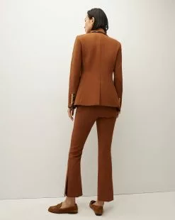 Veronica Beard Miller Striped Piping Dickey Jacket 20 Veronica Beard Miller Striped Piping Dickey Jacket -Veronica Beard Sales 2023 2309SU5710627 DARKOCHRE PRODUCT 04