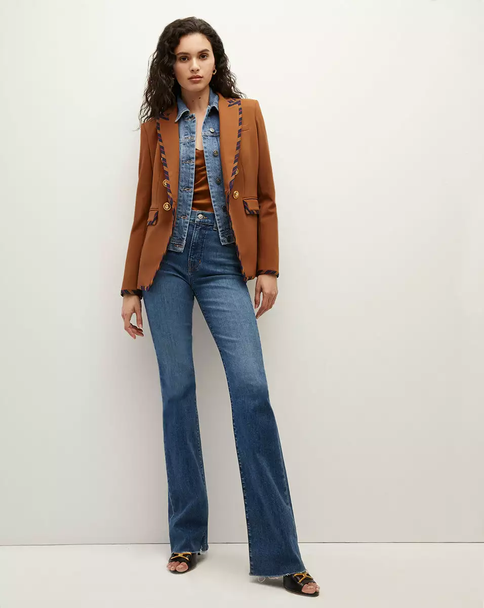 Veronica Beard Miller Striped Piping Dickey Jacket 10 Veronica Beard Miller Striped Piping Dickey Jacket - Image 10