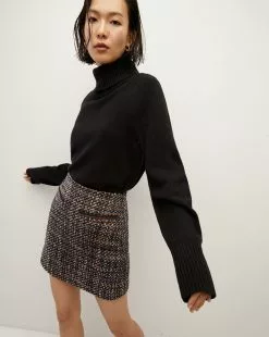 Veronica Beard Perry BouclÃ© Tweed Miniskirt -Veronica Beard Sales 2023 2309TW4730349 NAVYMULTI PRODUCT 03