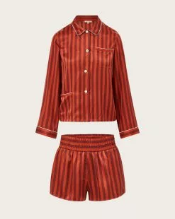 Veronica Beard Red Ruthie Corey PJ Set