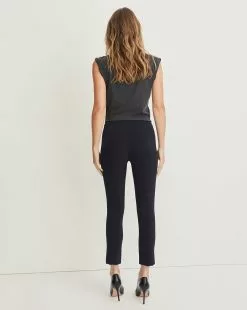Veronica Beard Zip Back Scuba Pant -Veronica Beard Sales 2023 COREBSS6193 NAVY PRODUCT 04