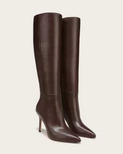 Veronica Beard Lisa Leather Tall Boot -Veronica Beard Sales 2023 I3445L2 LISATALLBOOT ESPRESSO PRODUCT 02