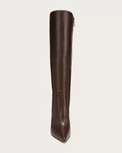 Veronica Beard Lisa Leather Tall Boot -Veronica Beard Sales 2023 I3445L2 LISATALLBOOT ESPRESSO PRODUCT 03