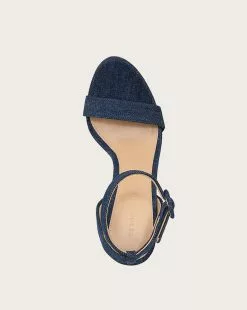Veronica Beard Darcelle Platform-Heel Sandal -Veronica Beard Sales 2023 I3582F1 BLUE PRODUCT 03