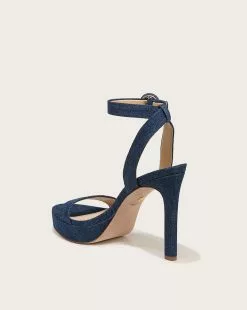 Veronica Beard Darcelle Platform-Heel Sandal -Veronica Beard Sales 2023 I3582F1 BLUE PRODUCT 04