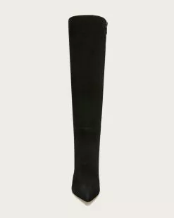 Veronica Beard Lisa Suede Tall Boot | Wide Calf 6 Veronica Beard Lisa Suede Tall Boot | Wide Calf -Veronica Beard Sales 2023 I4211L1 LISATALLBOOT BLACK PRODUCT 03