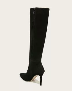 Veronica Beard Lisa Suede Tall Boot | Wide Calf 7 Veronica Beard Lisa Suede Tall Boot | Wide Calf -Veronica Beard Sales 2023 I4211L1 LISATALLBOOT BLACK PRODUCT 04