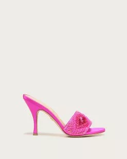 Veronica Beard Braxton Beaded Sandal -Veronica Beard Sales 2023 I4609F1 BRAXTON FUCHSIA PRODUCT 01
