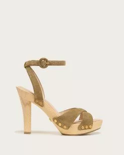 Veronica Beard Lamont Platform Sandal -Veronica Beard Sales 2023 I5746L1 KHAKI PRODUCT 01