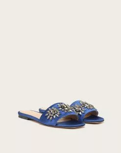 Veronica Beard Maggie Embellished Flat Sandal 13 Veronica Beard Maggie Embellished Flat Sandal -Veronica Beard Sales 2023 I5758F1 NAVY PRODUCT 02
